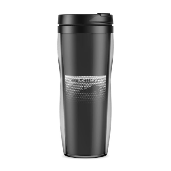 Airbus A350XWB & Dots Designed Plastic Travel Mugs For Cheap