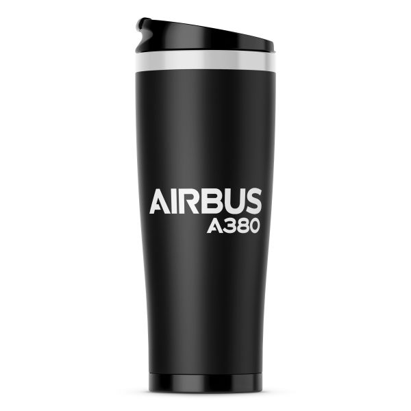 Airbus A380 & Text Designed Stainless Steel Travel Mugs For Cheap