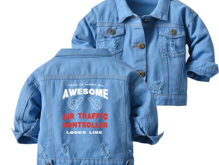 Air Traffic Controller Designed Children Denim Jackets Cheap