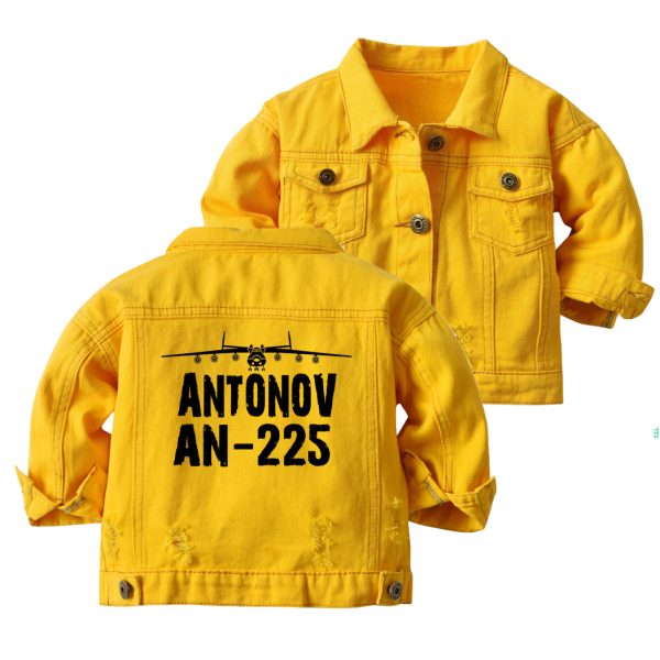 Antonov AN-225 & Plane Designed Children Denim Jackets Fashion