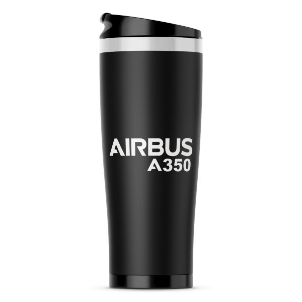 Airbus A350 & Text Designed Stainless Steel Travel Mugs Online now