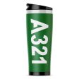 A321 Text Designed Stainless Steel Travel Mugs For Cheap