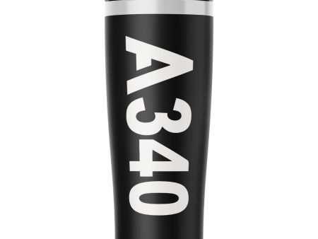 A340 Text Designed Stainless Steel Travel Mugs on Sale