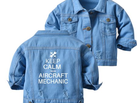 Aircraft Mechanic Designed Children Denim Jackets Online