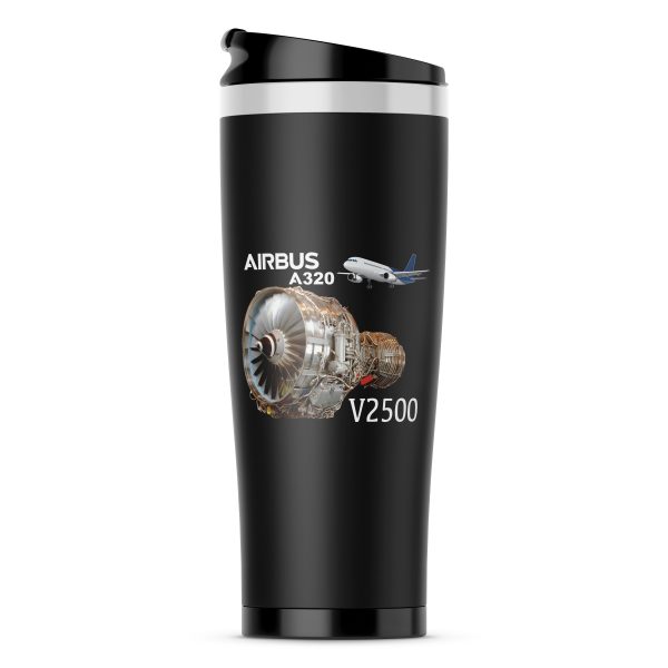 Airbus A320 & V2500 Engine Designed Stainless Steel Travel Mugs For Discount