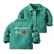 Airplane Mode On Designed Children Denim Jackets Online now