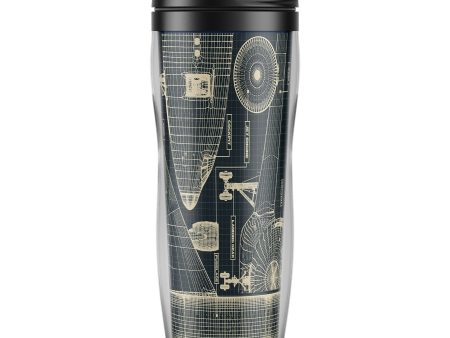 Airplanes Fuselage & Details Designed Plastic Travel Mugs Discount