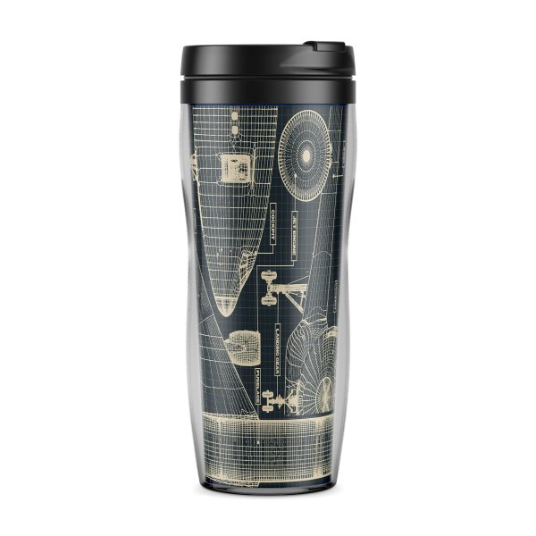 Airplanes Fuselage & Details Designed Plastic Travel Mugs Discount