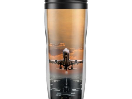 Aircraft Departing from RW30-Vertical Designed Plastic Travel Mugs Online Sale