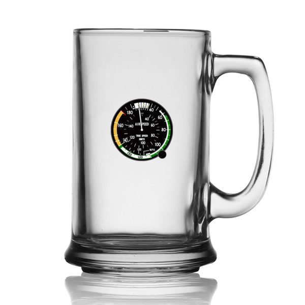 Airspeed Indicator Designed Beer Glass with Holder Online