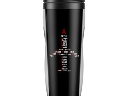 Airplane Shape Aviation Alphabet Designed Plastic Travel Mugs Online