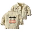 Air Traffic Controller Designed Children Denim Jackets Cheap