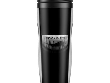 Airbus A350XWB & Dots Designed Plastic Travel Mugs For Cheap