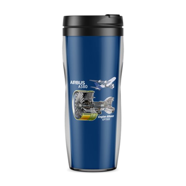 Airbus A380 & GP7000 Engine Designed Plastic Travel Mugs on Sale