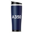 A350 Flat Text Designed Stainless Steel Travel Mugs For Discount