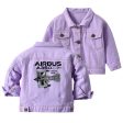 Airbus A350 & Trent Wxb Engine Designed Children Denim Jackets Cheap