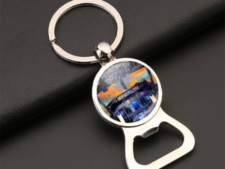 Amazing Boeing 737 Cockpit Designed Bottle Opener Key Chains For Sale