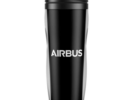 Airbus & Text Designed Plastic Travel Mugs For Sale