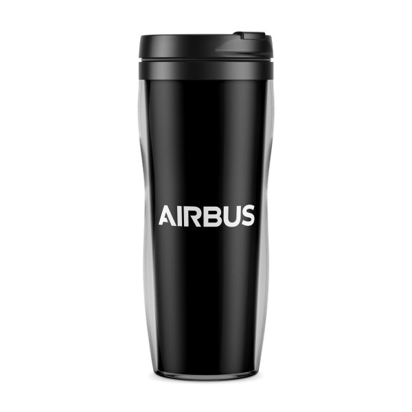 Airbus & Text Designed Plastic Travel Mugs For Sale