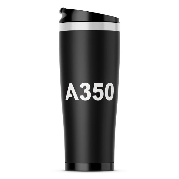 A350 Flat Text Designed Stainless Steel Travel Mugs For Discount