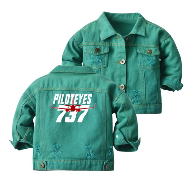 Amazing Piloteyes737 Designed Children Denim Jackets For Cheap