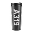 A319 Text Designed Plastic Travel Mugs Online Hot Sale