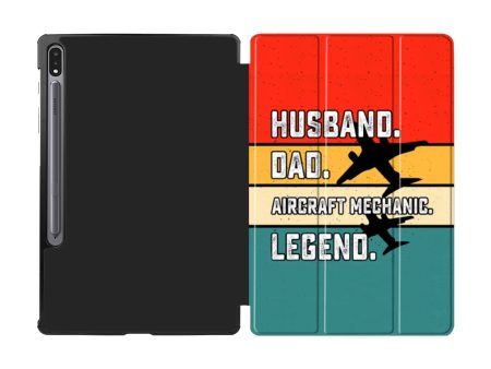 Husband & Dad & Aircraft Mechanic & Legend Designed Samsung Tablet Cases Online