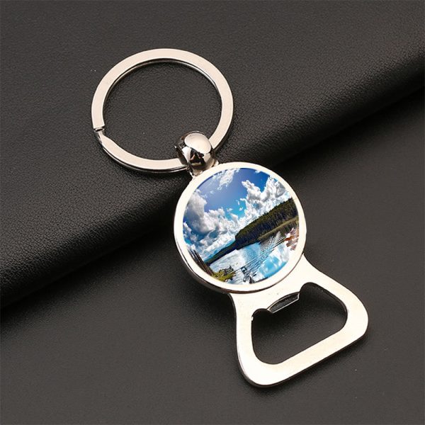 Amazing Scenary & Sea Planes Designed Bottle Opener Key Chains Fashion