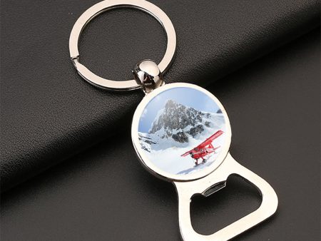 Amazing Snow Airplane Designed Bottle Opener Key Chains Online Hot Sale