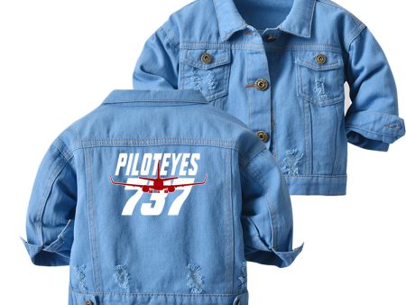 Amazing Piloteyes737 Designed Children Denim Jackets For Cheap