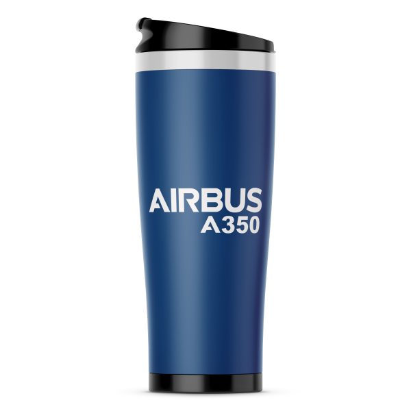 Airbus A350 & Text Designed Stainless Steel Travel Mugs Online now