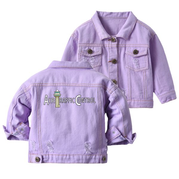 Air Traffic Control Designed Children Denim Jackets Discount