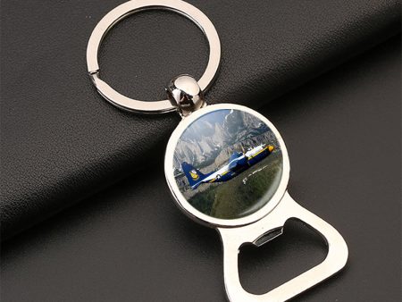 Amazing View with Blue Angels Aircraft Designed Bottle Opener Key Chains on Sale