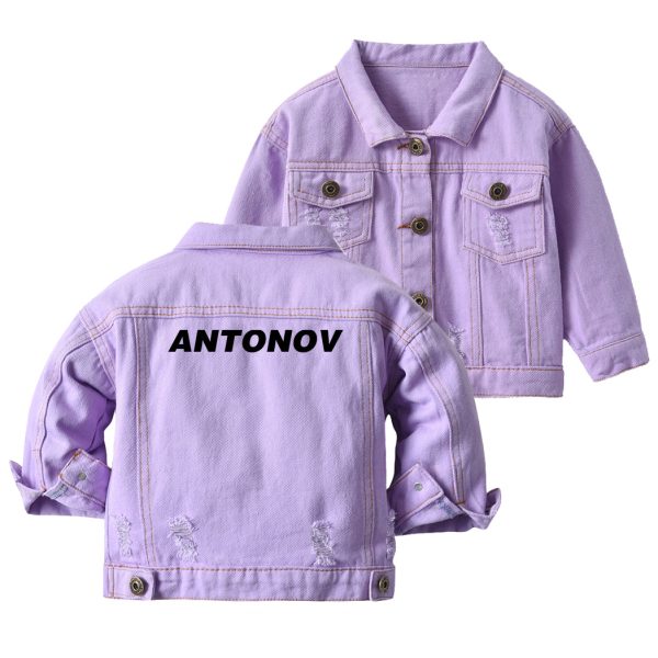 Antonov & Text Designed Children Denim Jackets Online Hot Sale