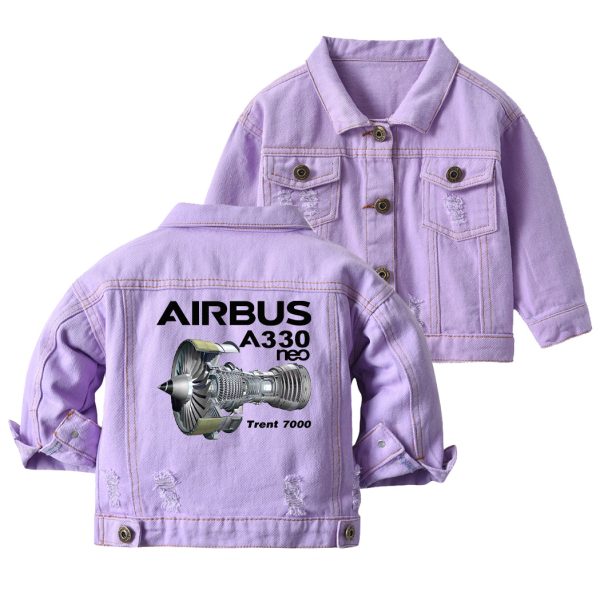 Airbus A330neo & Trent 7000 Designed Children Denim Jackets Online now