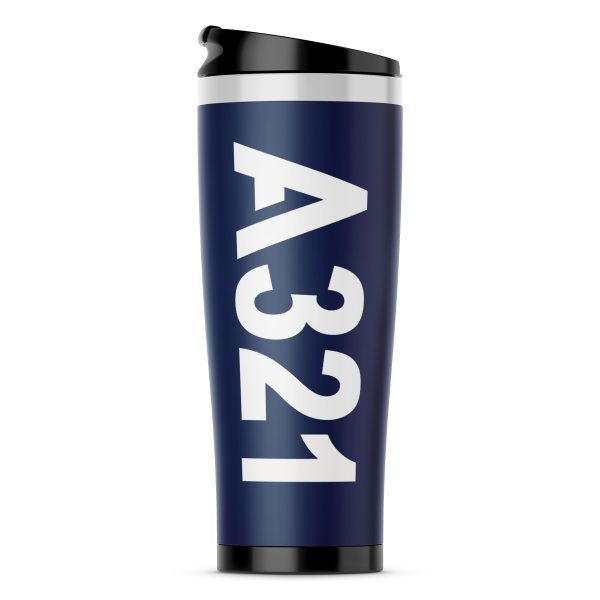 A321 Text Designed Stainless Steel Travel Mugs For Cheap