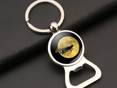 Antonov-2 With Moon Designed Bottle Opener Key Chains Online Hot Sale