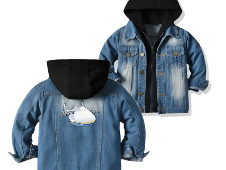 Antonov 225 (3) Designed Children Hooded Denim Jackets Online