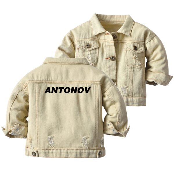 Antonov & Text Designed Children Denim Jackets Online Hot Sale