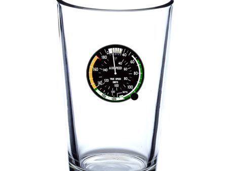 Airspeed Indicator Designed Beer & Water Glasses Discount