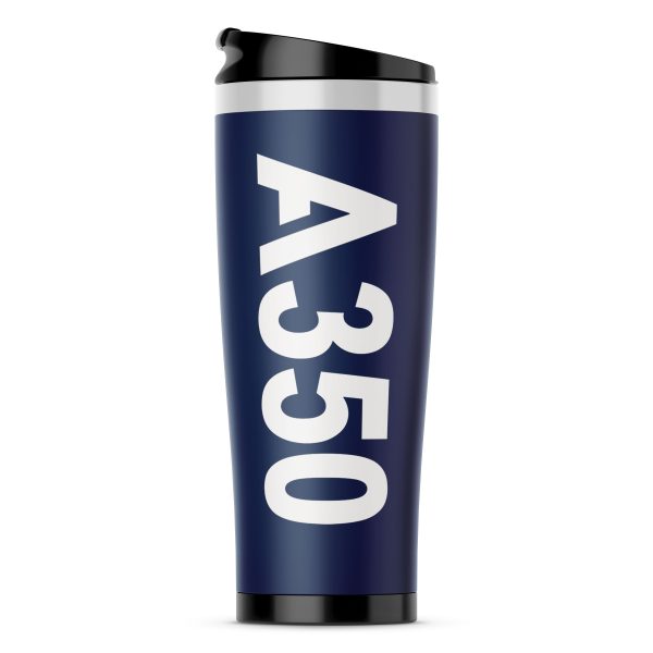 A350 Text Designed Stainless Steel Travel Mugs on Sale