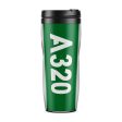 A320 Text Designed Plastic Travel Mugs on Sale