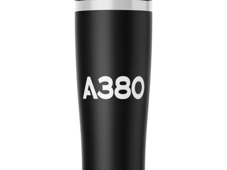 A380 Flat Text Designed Stainless Steel Travel Mugs Discount