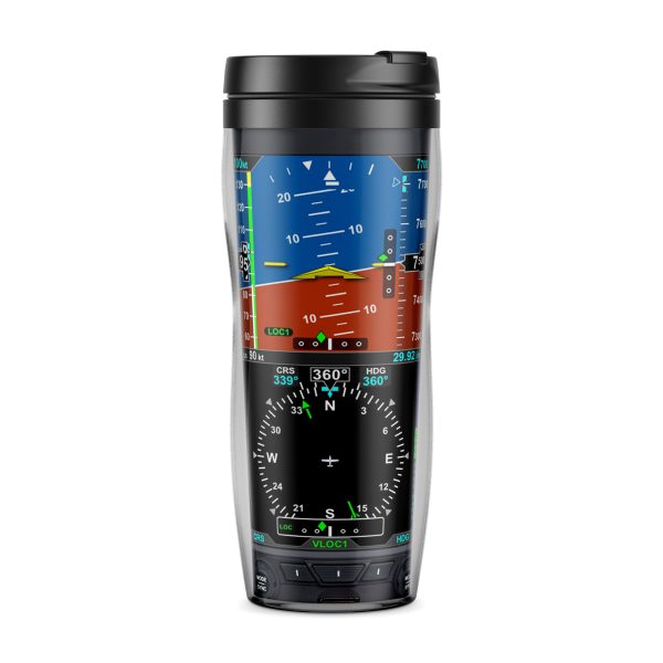 Airplane Primary Flight Display & HSI Designed Plastic Travel Mugs Online