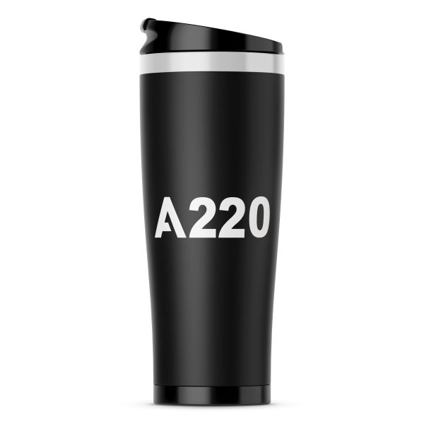 A220 Flat Text Designed Stainless Steel Travel Mugs Hot on Sale