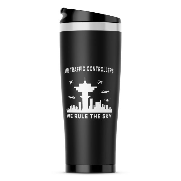 Air Traffic Controllers - We Rule The Sky Designed Stainless Steel Travel Mugs Online Hot Sale