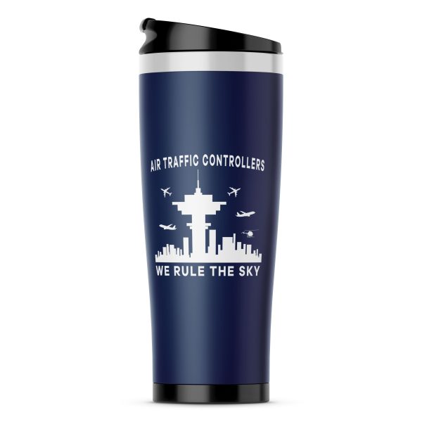 Air Traffic Controllers - We Rule The Sky Designed Stainless Steel Travel Mugs Online Hot Sale